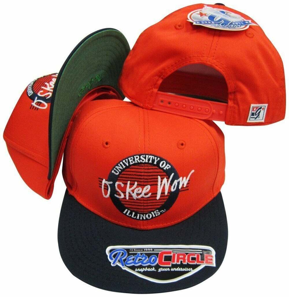 The Game Circle Illinois Fighting Illini Snapback Hat / Cap - NWT